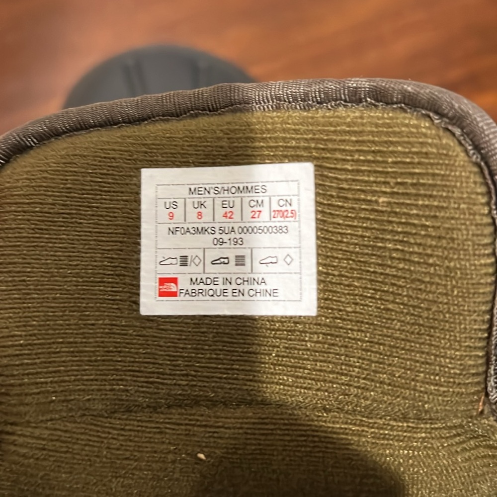 The North Face Boots TSUMORU Snow BOOTS, sz 9 - Picture 6 of 9